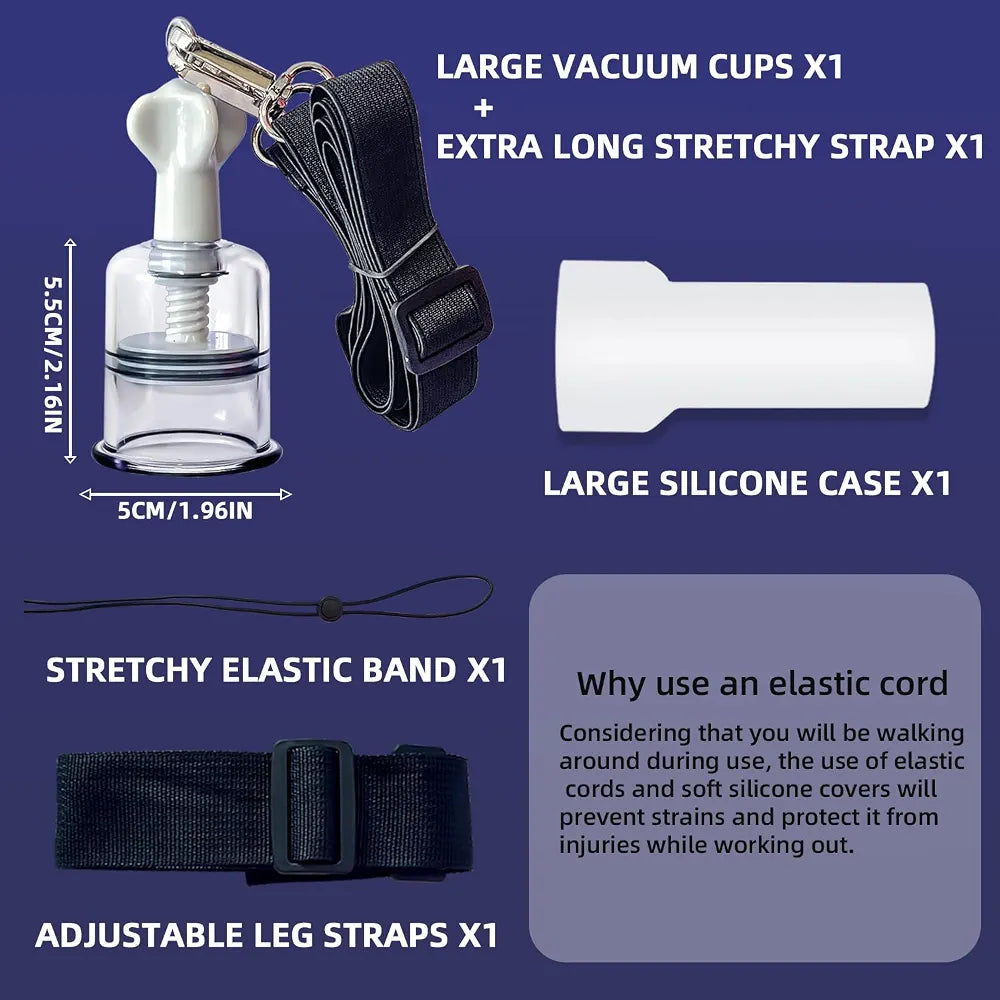 Professional 3-in-1 Penis Traction & Stretching Kit with Silicone Sleeve, Pump, and Adjustable Straps for Male Enhancement