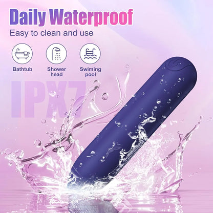 Silicone Rechargeable G-Spot and Clitoral Stimulator with 10 Vibration Modes