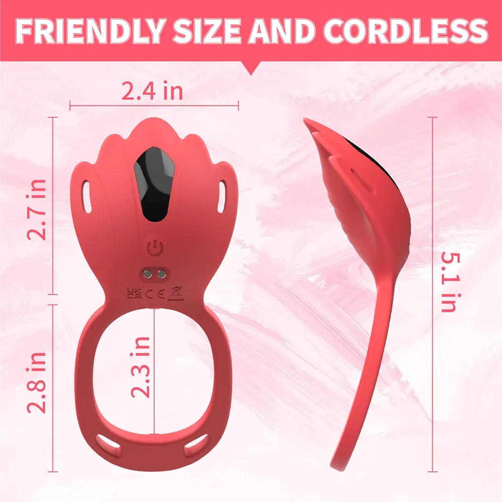 Remote-Controlled Wearable Panty Vibrator with App Connectivity and 9 Vibration Modes