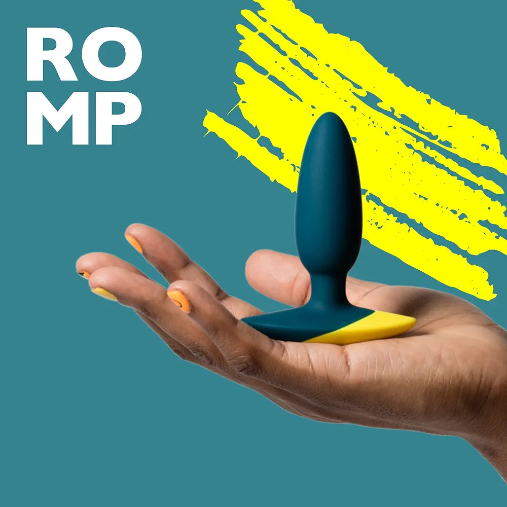 ROMP 4-Inch Waterproof Silicone Prostate Massager with 6 Vibration Modes