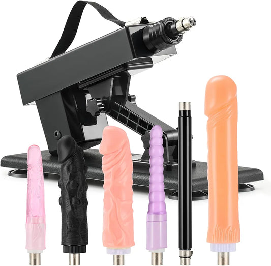 SENSUA Adjustable Automatic Thrusting Sex Machine with 6 Attachments and 3XLR Connector