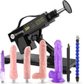 Automatic Thrusting Dildo Machine with Suction Cup and 8 Interchangeable Attachments for Women