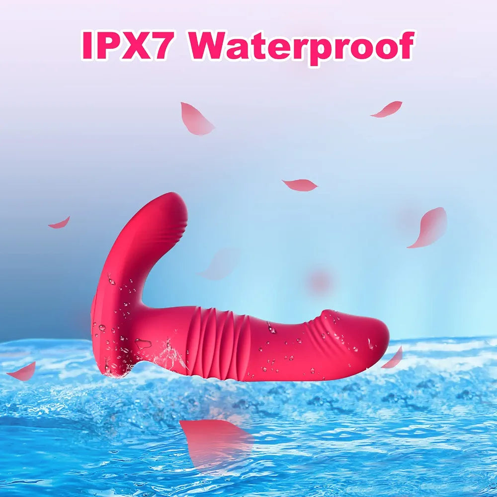 App-Controlled Wearable Thrusting G-Spot & Clitoral Vibrator with 9 Modes for Couples