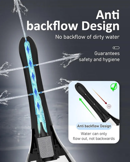 Reusable 7-Spout Anti-Backflow Enema Bulb and Shower Attachment for Colon Cleansing and Personal Hygiene