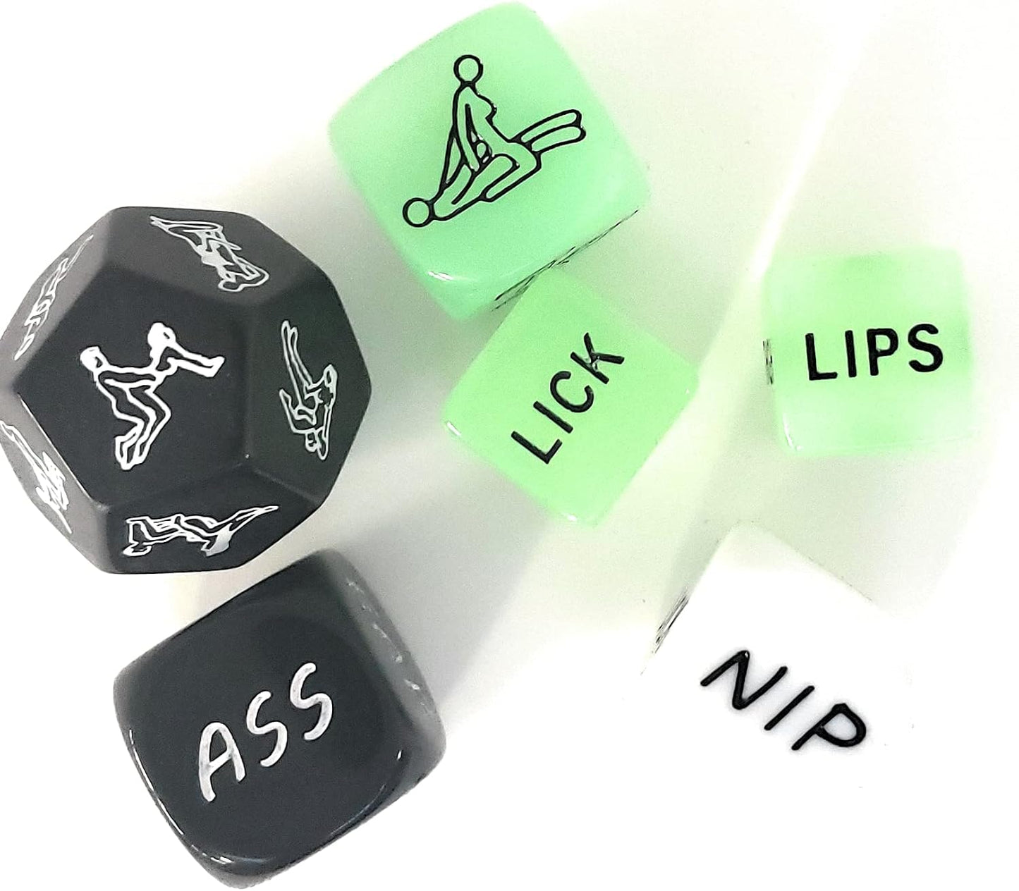 Adult Romantic Couple's Decision-Making Game Dice