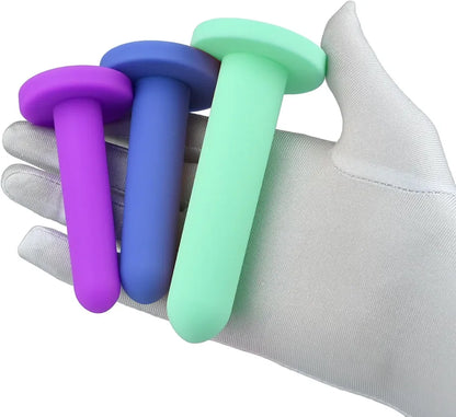 Silicone Anal Training and Pelvic Floor Dilator Kit for Beginners