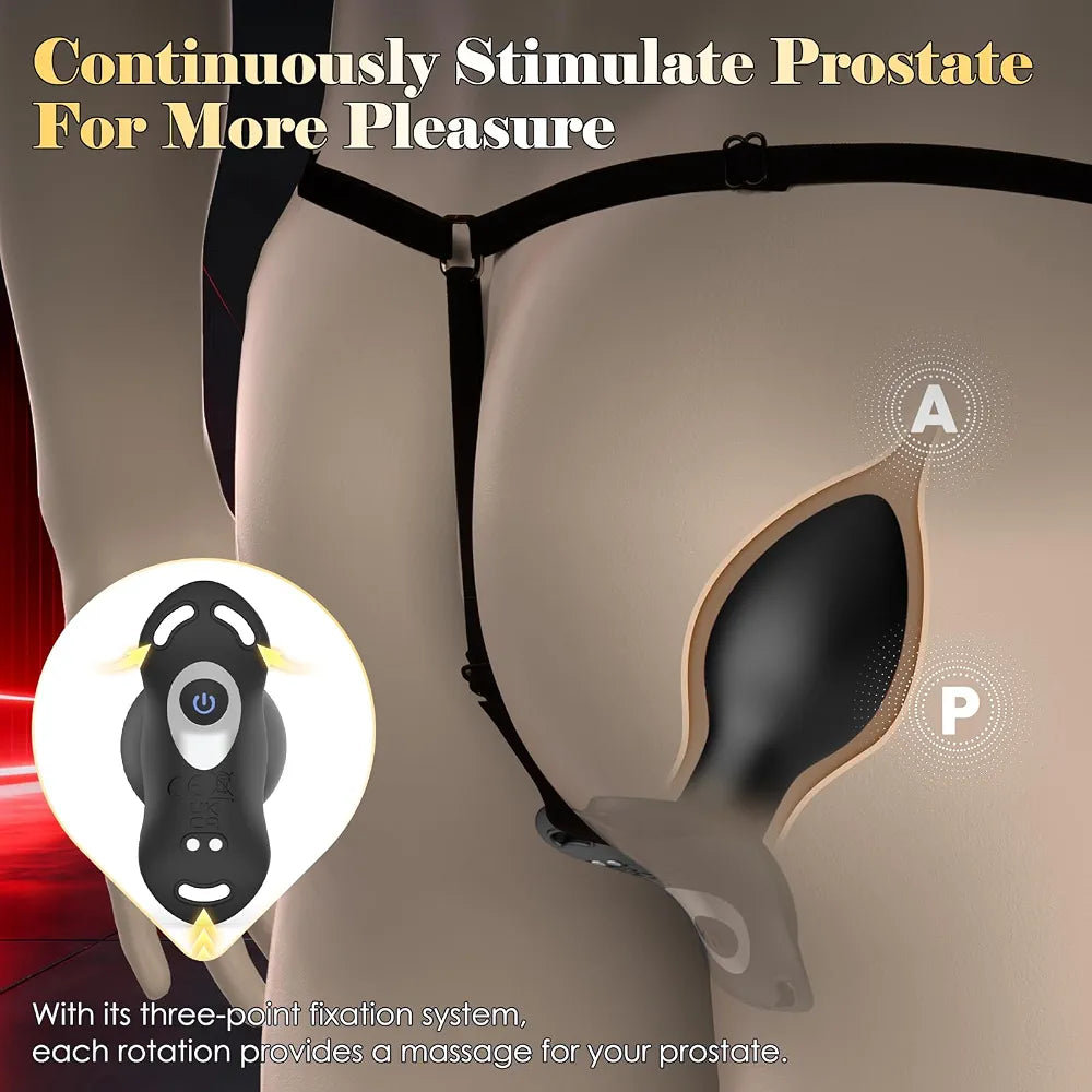 Rumpo Remote-Controlled Rotating Prostate Massager and Vibrating Anal Plug