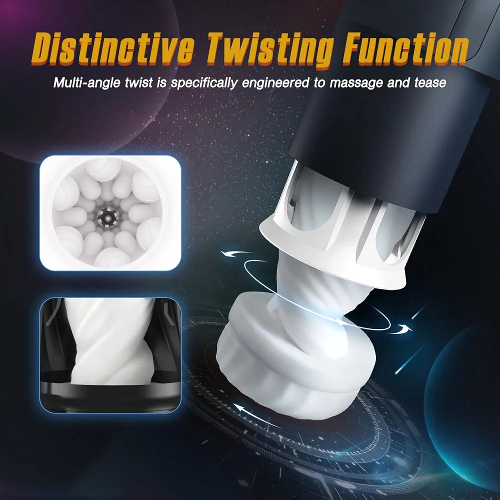 Tracy's Dog Automatic Male Masturbator with Heating, Vibration, and Thrusting Modes