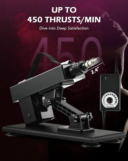 SENSUA Adjustable Automatic Thrusting Sex Machine with 6 Attachments and 3XLR Connector
