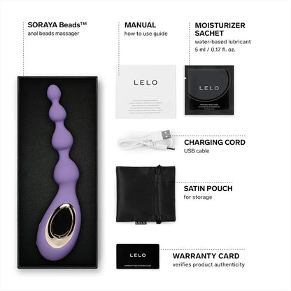LELO Soraya Premium Vibrating Anal Beads with Bow-Motion Technology and 8 Vibration Modes