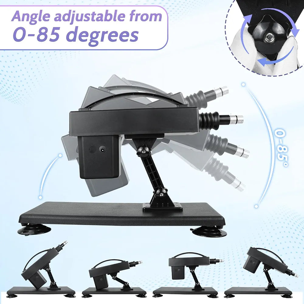 Automatic Thrusting Sex Machine with Suction Cup Adapter and 3XLR Connector for Couples