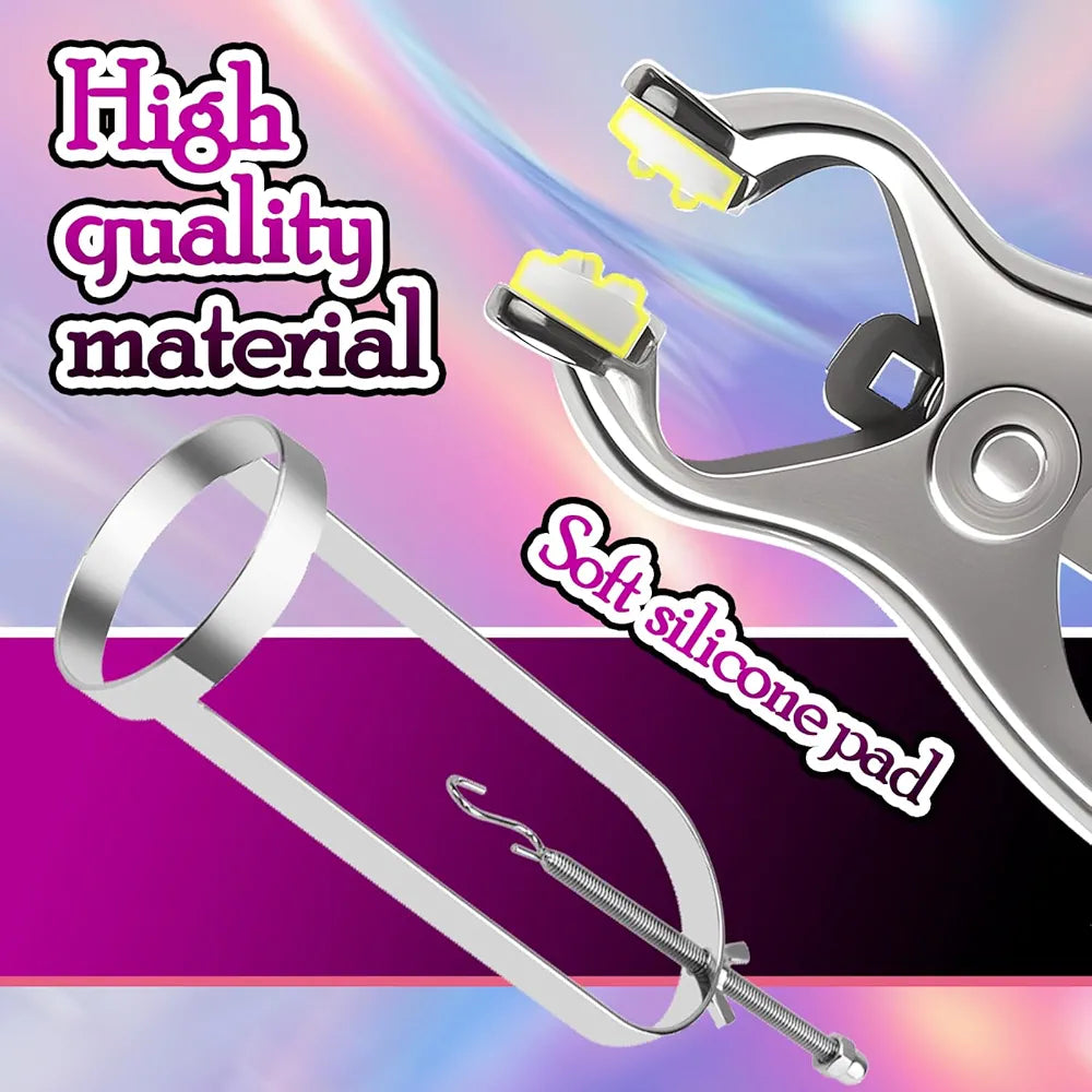 Adjustable BDSM Nipple and Clitoral Stimulation Clamps for Couples