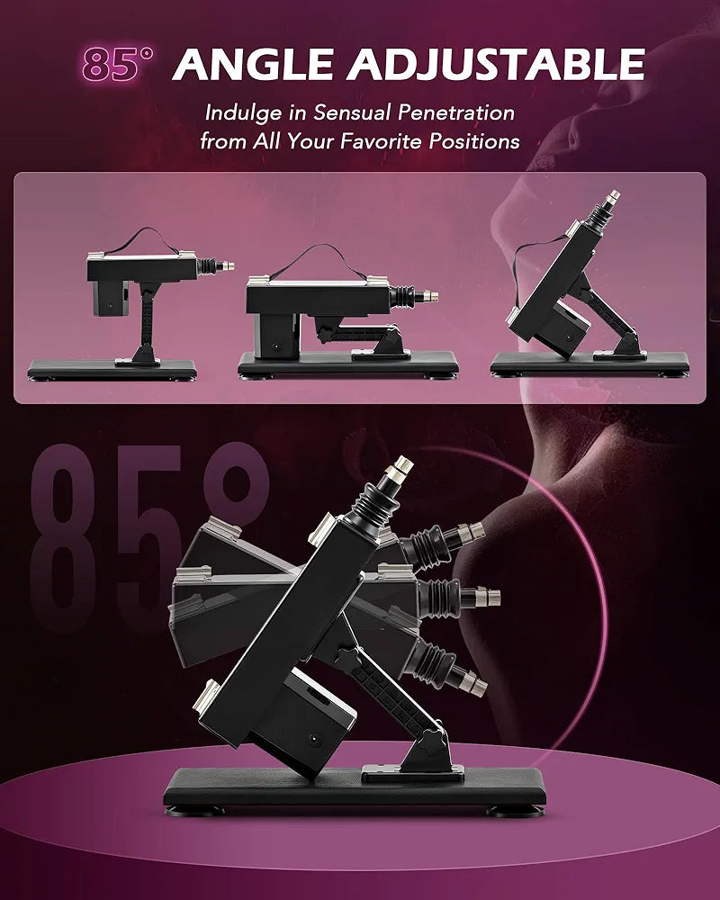 SENSUA Adjustable Automatic Thrusting Sex Machine with 6 Attachments and 3XLR Connector