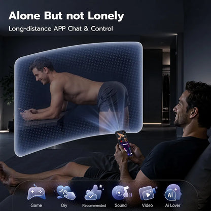 AI-Powered Prostate Massager with App-Controlled Thrusting and Vibration