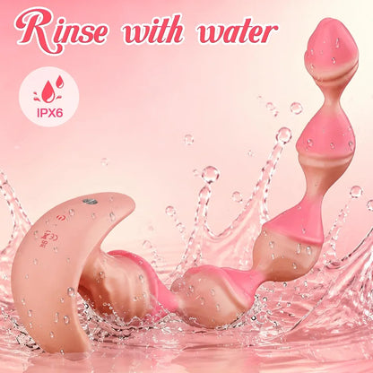 Premium App-Controlled Silicone Anal Vibrator with Triple Motors and 9 Vibration Modes