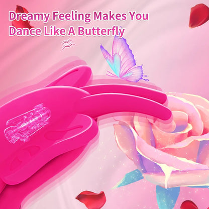 Butterfly Remote-Controlled Wearable G-Spot and Clitoral Vibrator with 9 Flapping and 9 Vibration Modes