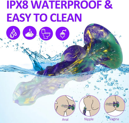Remote-Controlled Realistic Fantasy Thrusting Vibrator with Suction Base