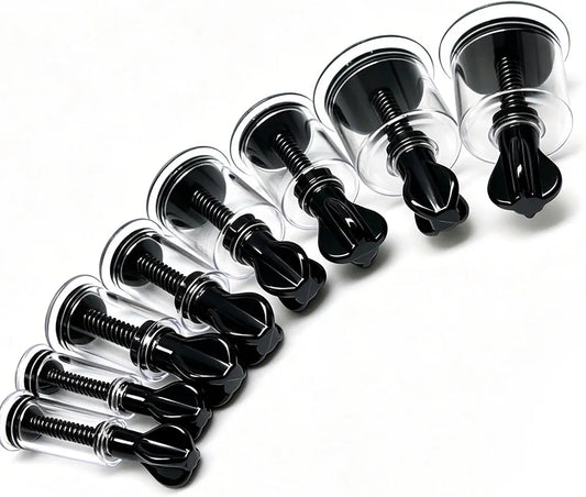 8-Piece Silicone Suction Pump Set for Nipple and Clitoral Stimulation