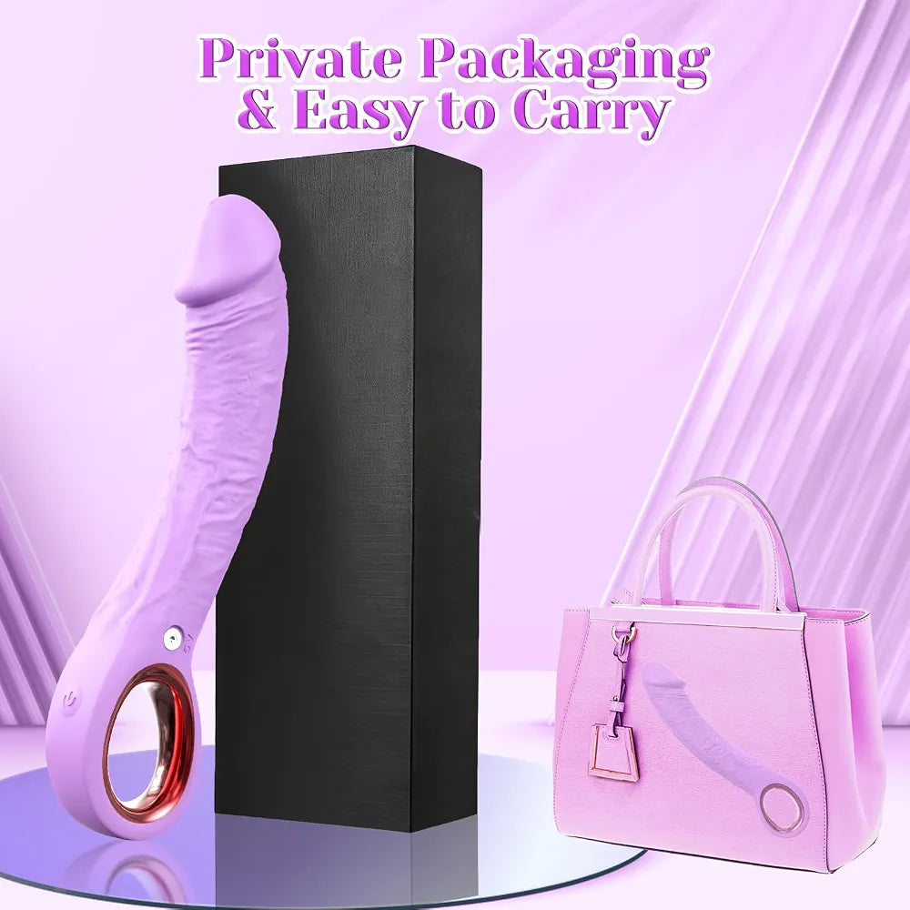 7.8-Inch Realistic Dildo Vibrator with 10 Vibration Modes for G-Spot and Clitoral Stimulation