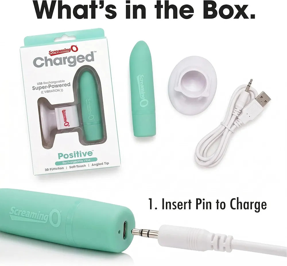 Screaming O Rechargeable Bullet Vibrator for Women - Kiwi