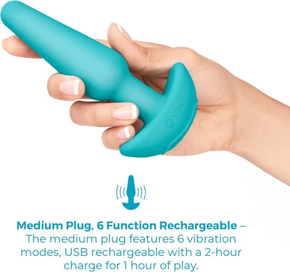 7-Piece Silicone Anal Training Plug Kit for Beginners - Blue