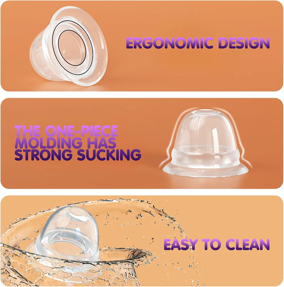 Transparent Silicone Nipple Suction Stimulator with Travel Case