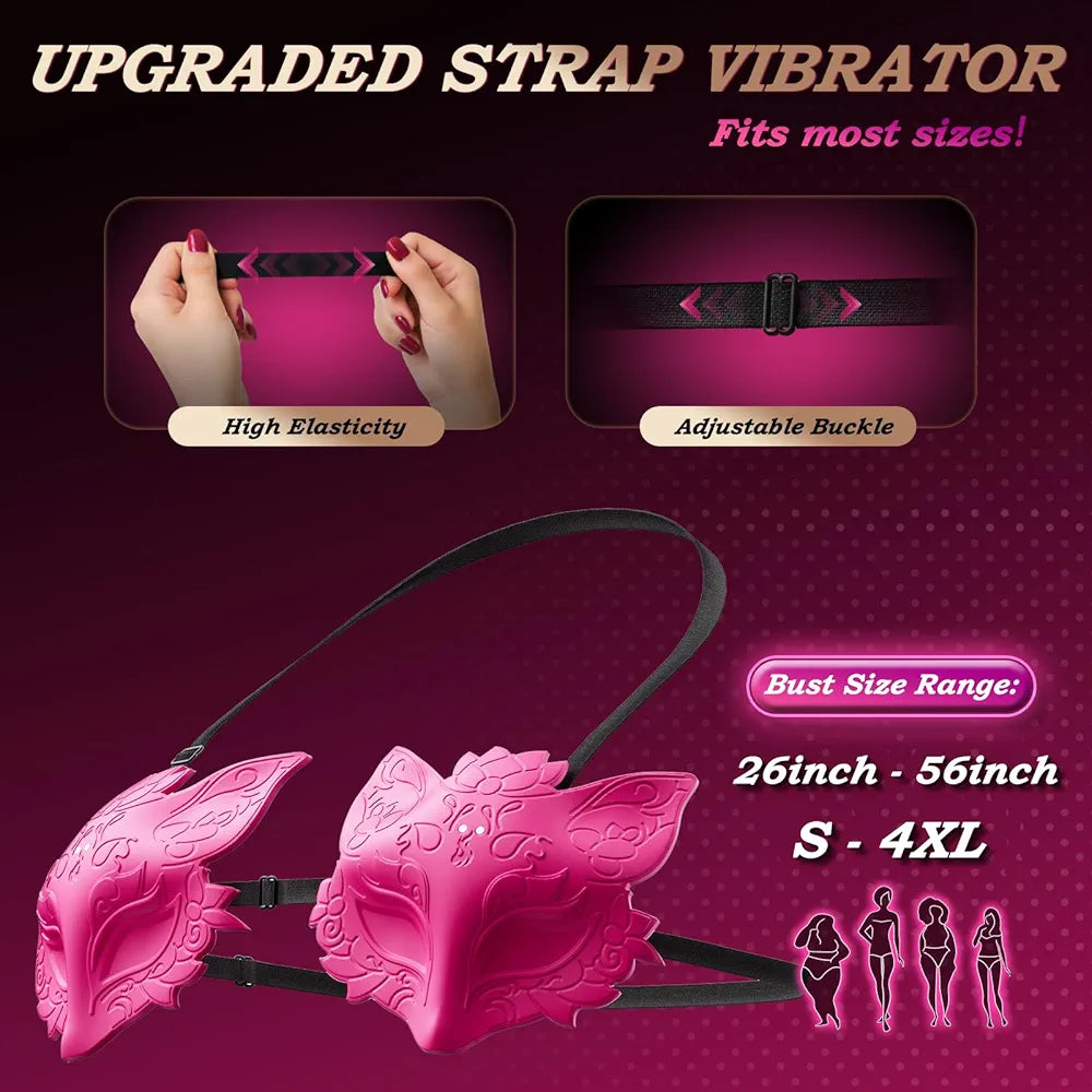 Remote-Controlled Wearable Silicone Nipple Vibrator with 10 Vibration Modes