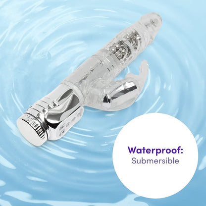 Jessica Rabbit Dual-Stimulation Girthy Vibrator with Rotating Beads, 7 Patterns & 3 Speeds