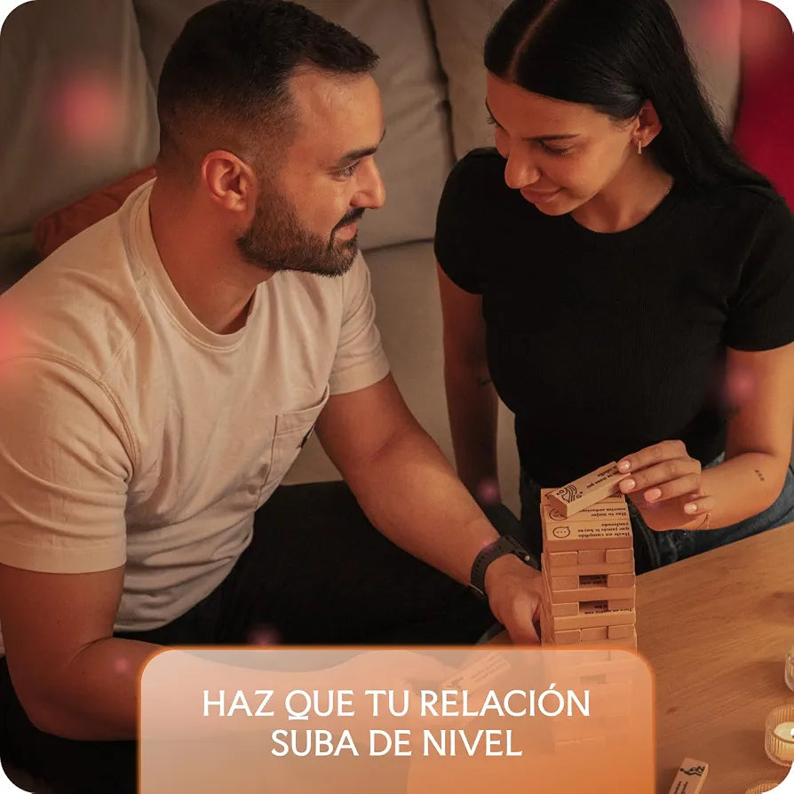 Spanish Adult Tower Game: 54 Spicy Relationship Challenges for Couples Date Night
