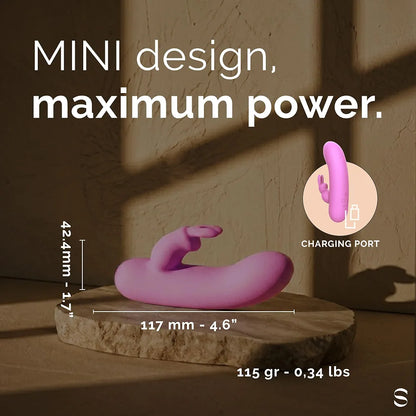 SEDUCTIFY Premium Silicone Dual-Stimulation Rabbit Vibrator with 10 Modes