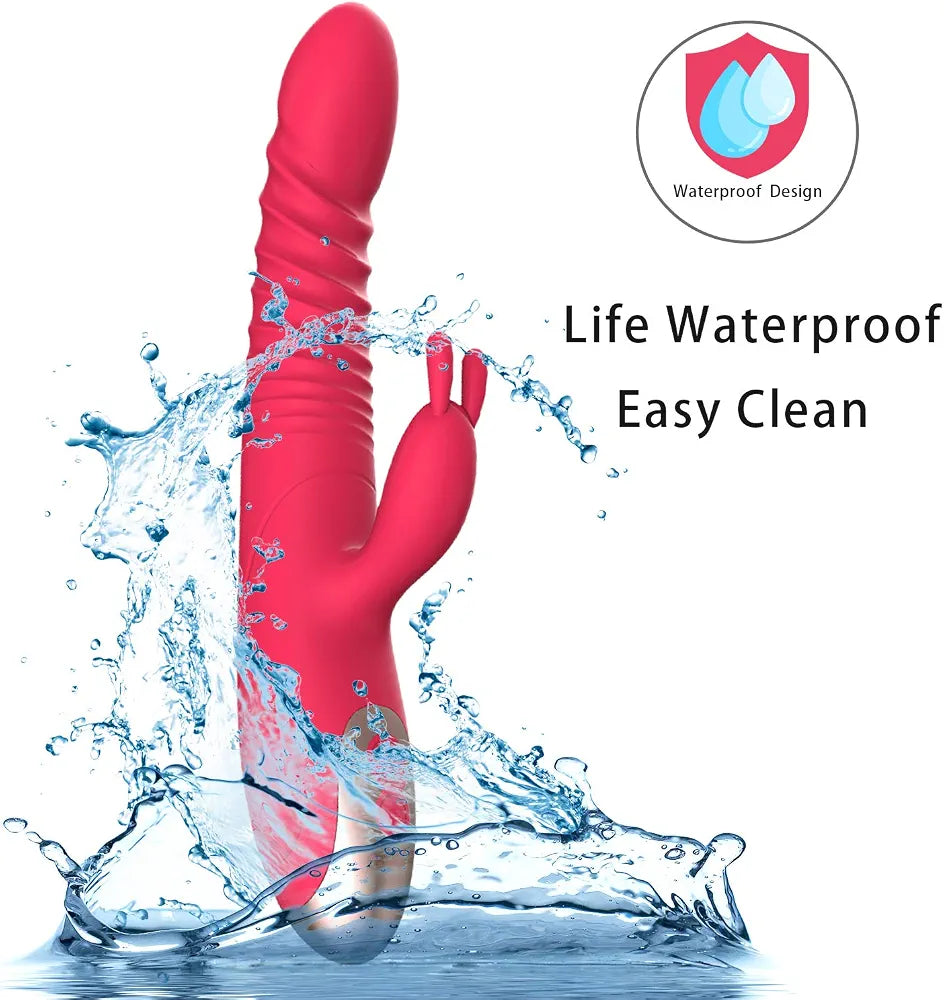 8-Mode Rabbit G-Spot and Clitoral Wand Massager for Couples