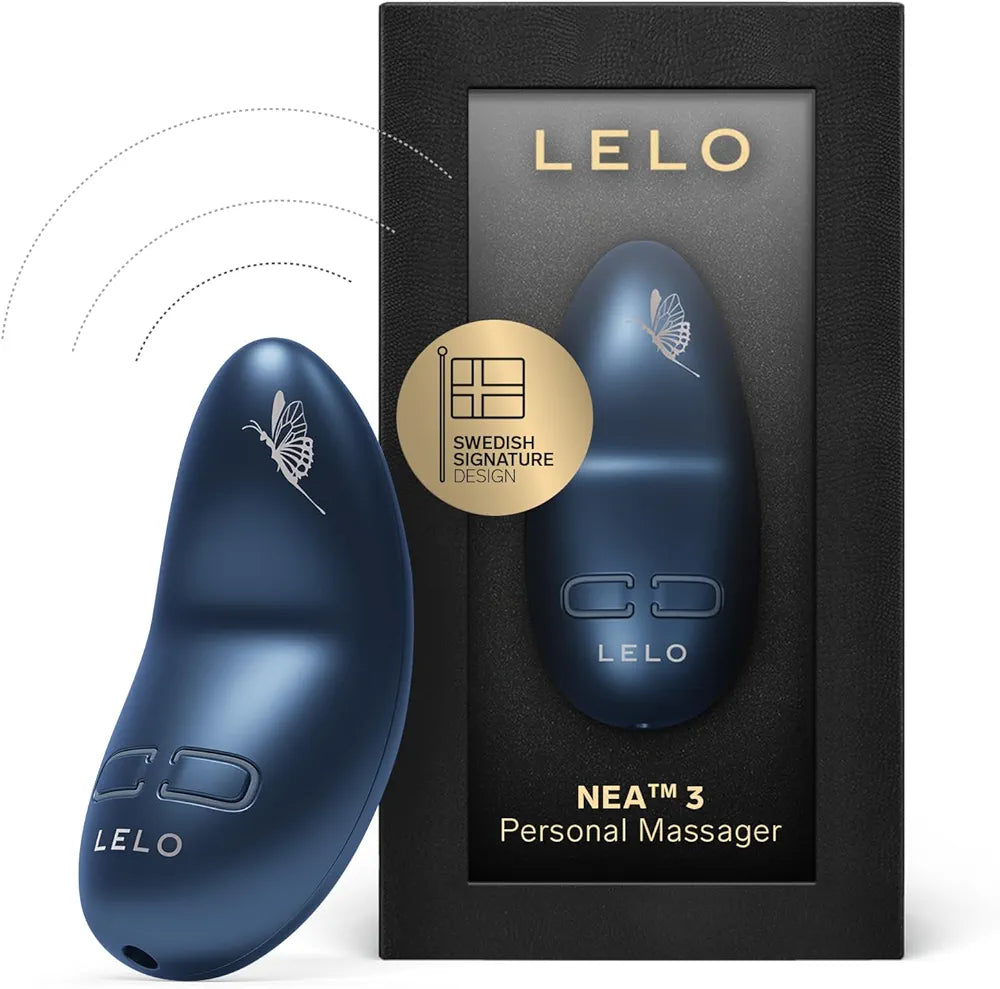 LELO NEA 3 Small Waterproof Rechargeable Bullet Vibrator - Alien Blue, 10 Pleasure Settings