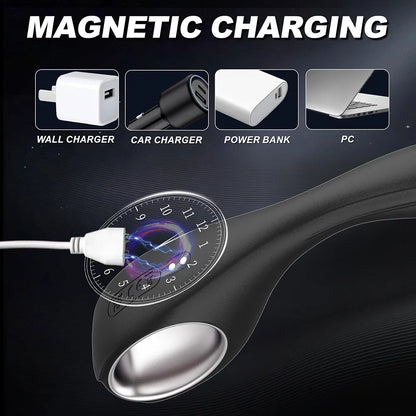 Ergonomic Dual-Purpose Prostate and G-Spot Massager with 10 Vibration Modes