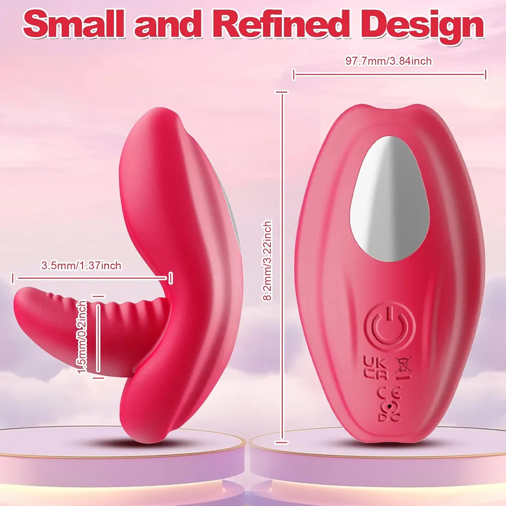 Dual-Motor App-Controlled Wearable Panty Vibrator with 10 Modes for Clitoral and G-Spot Stimulation