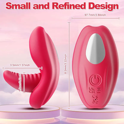 Dual-Motor App-Controlled Wearable Panty Vibrator with 10 Modes for Clitoral and G-Spot Stimulation