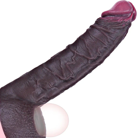 Umania 7.5-Inch Realistic Silicone Penis Sleeve and Cock Ring Extender for Enhanced Erection and Delay