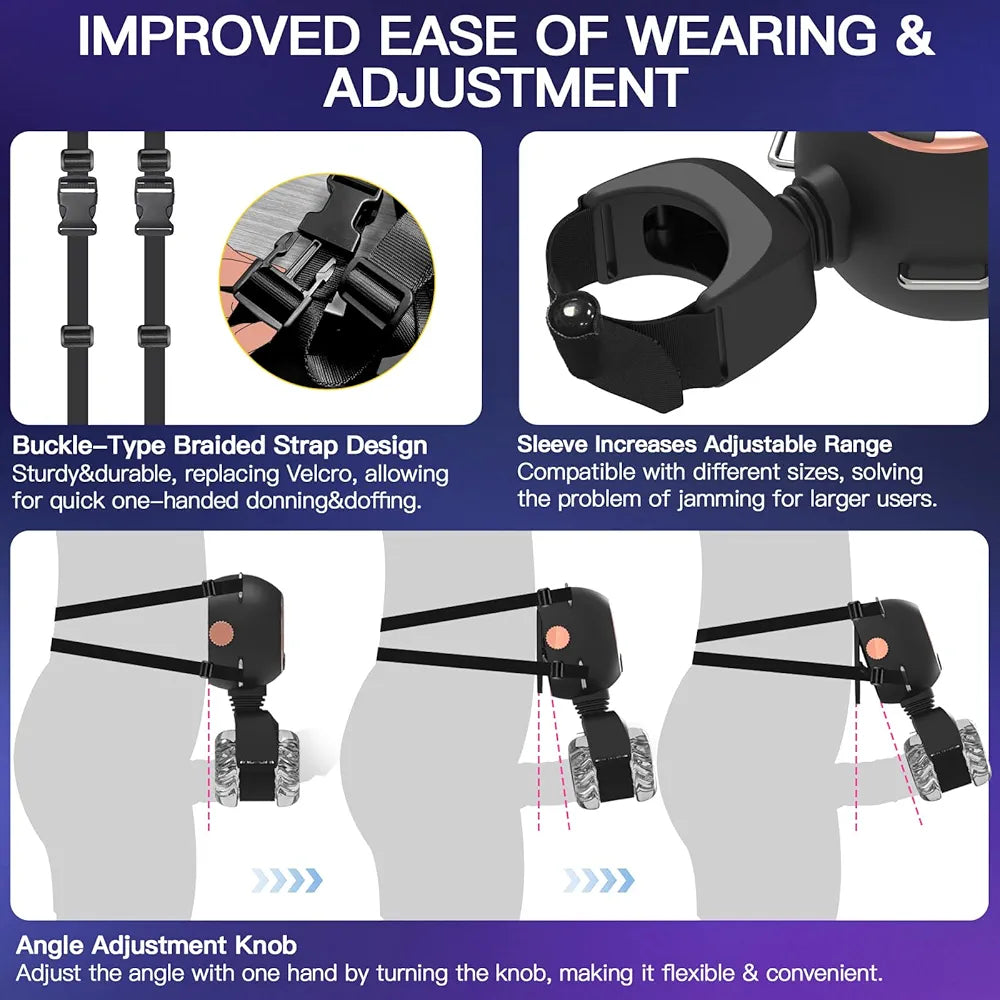 Upgraded Automatic Male Masturbator with Removable Belt and Adjustable Penis Pump - 9 Thrusting & Vibrating Modes, Remote Control, Hands-Free Sex Machine for Men