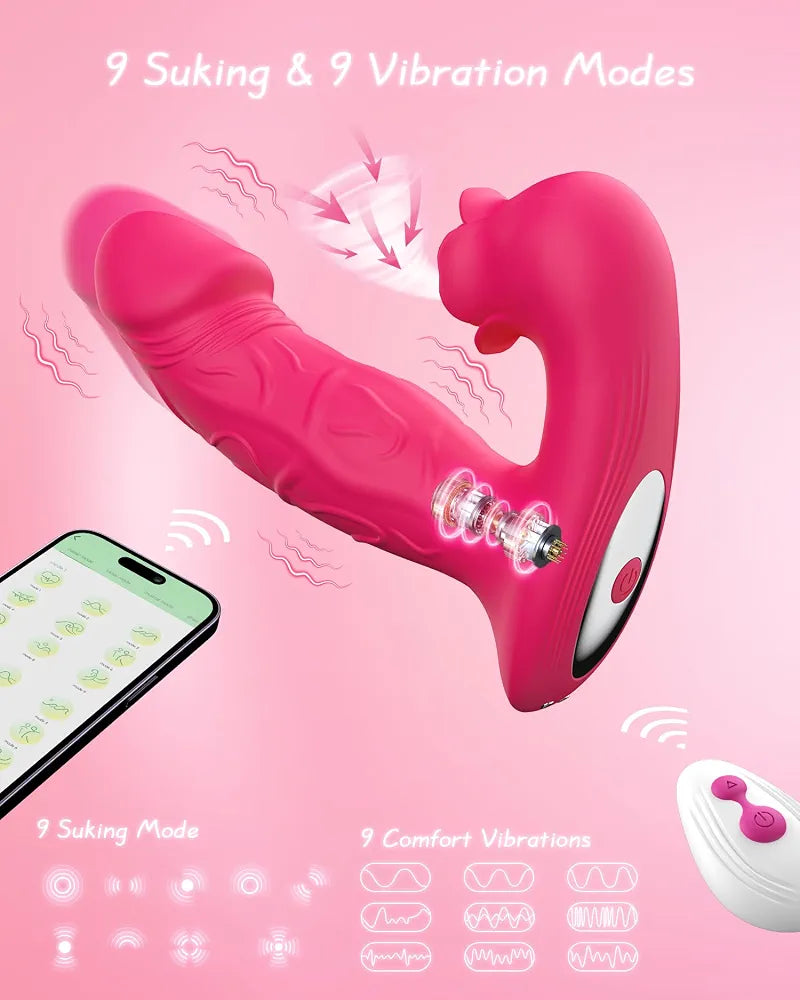 Rose-Shaped Remote Controlled G-Spot and Nipple Stimulator with 9 Vibration Modes