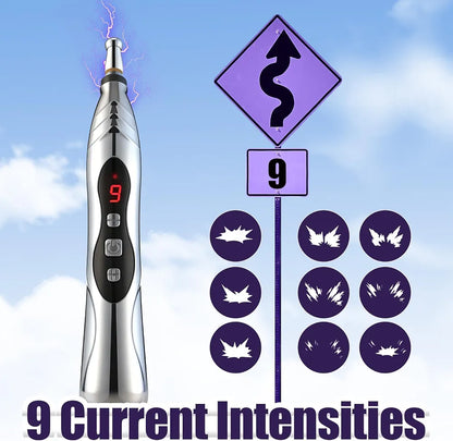 Adjustable 9-Level Electric Stimulation Wand for BDSM and Couples Play