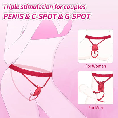 Remote-Controlled Wearable Couples Vibrator with App Connectivity and Multi-Function Stimulation