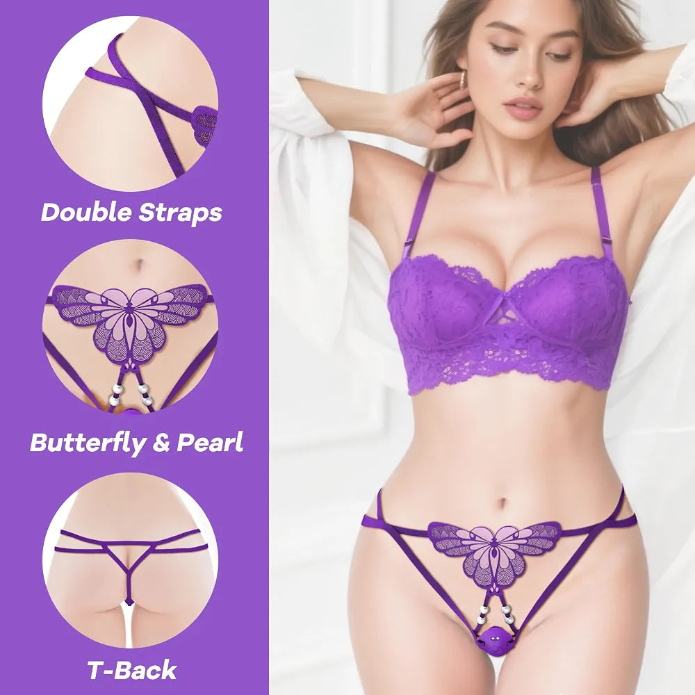 Premium App-Controlled Wearable Panty Vibrator with 9 Modes - Waterproof Rechargeable Clitoral Stimulator for Couples