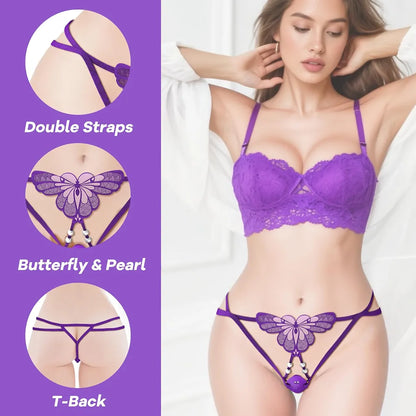 Premium App-Controlled Wearable Panty Vibrator with 9 Modes - Waterproof Rechargeable Clitoral Stimulator for Couples