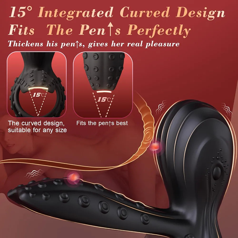 Octopus-Style Vibrating Penis Sleeve with 10 Modes for Enhanced Couples Stimulation