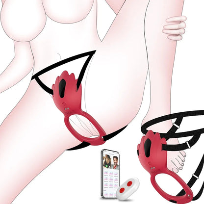 Remote-Controlled Wearable Panty Vibrator with App Connectivity and 9 Vibration Modes