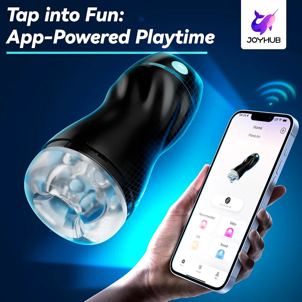 EINSEO AI-Powered Suction Masturbator with 7 Vibration Modes - Realistic Pocket Pussy Adult Toy