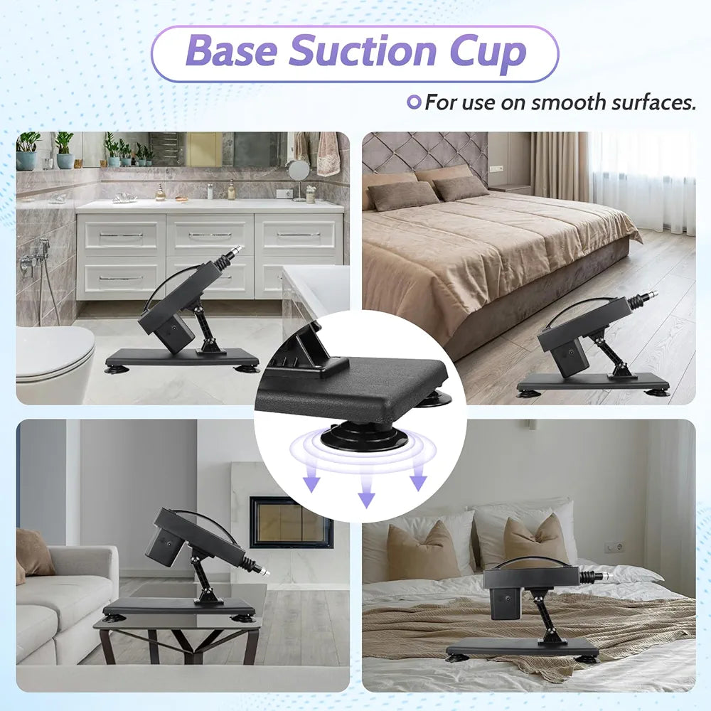 Automatic Thrusting Sex Machine with Suction Cup Adapter and 3XLR Connector for Couples
