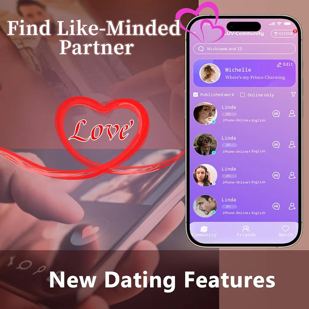 Luvmazer 6-in-1 Realistic Suction Cup Dildo with Remote, Heating, and Multi-Speed Vibration