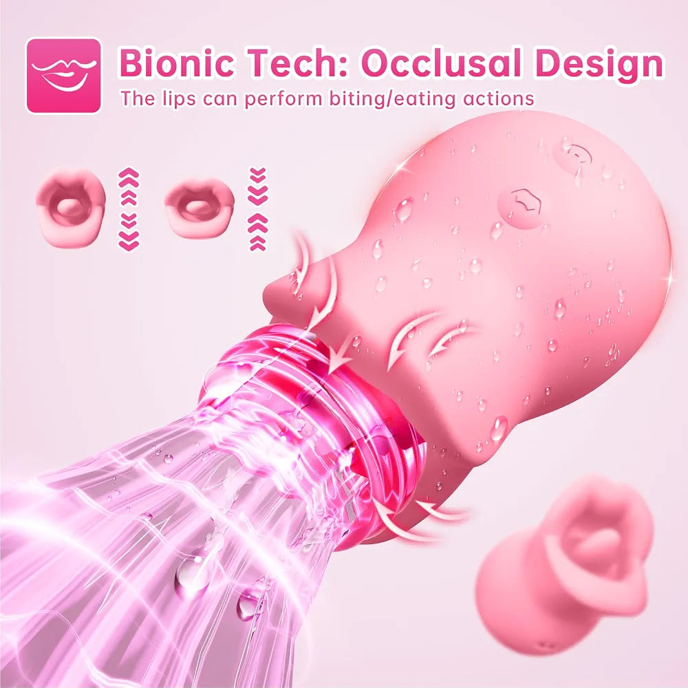 Ergonomic 3-in-1 Clitoral Stimulator and Tongue Vibrator for Women
