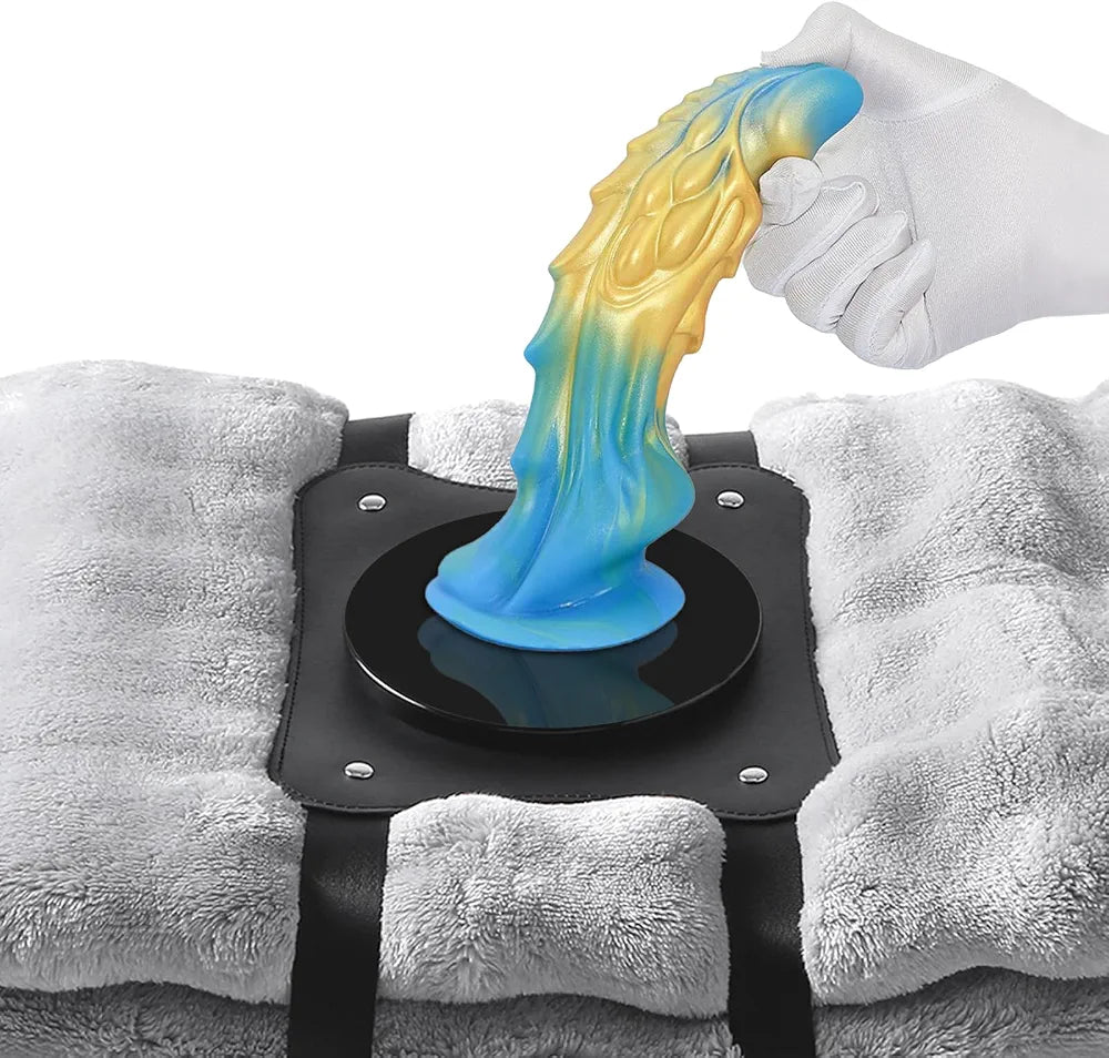 Hands-Free Suction Cup Dildo Mount and Saddle Cushion for Couples