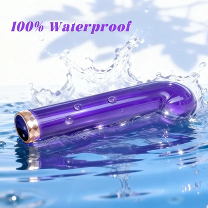 Premium 10-Speed Mini Wand Vibrator for Targeted Clitoral and G-Spot Stimulation